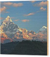 Machhapuchhre Mountain, Nepal Wood Print