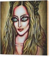 Pop Culture And Madonna Queenship Wood Print