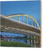 Main Street Bridge, Columbus, Oh Wood Print