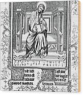 Man Of Sorrow, Or Christ Showing Wood Print
