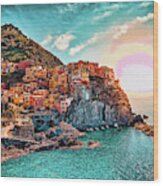 Manarola La Spezia Italy - Dwp1721005 Wood Print