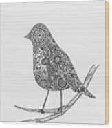 Mandala Bird Wood Print