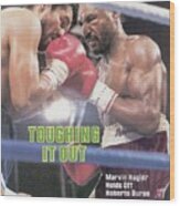 Marvelous Marvin Hagler, 1983 Wbcwbaibf Middleweight Title Sports Illustrated Cover Wood Print