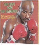 Marvelous Marvin Hagler, Middleweight Boxing Sports Illustrated Cover Wood Print