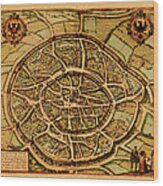 Medieval Maps And Illustrations I View Wood Print