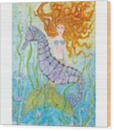 Mermaid Fantasy Wood Print