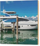 Luxury Yacht Artwork Mbm0819-14 Wood Print