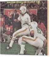 Miami Dolphins Garo Yepremian, 1971 Afc Divisional Playoffs Sports Illustrated Cover Wood Print