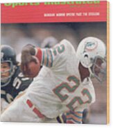 Miami Dolphins Mercury Morris, 1972 Afc Championship Sports Illustrated Cover Wood Print