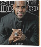 Miami Heat Lebron James, 2012 Sportsman Of The Year Sports Illustrated Cover Wood Print