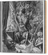 Miguel De Cervantes Don Quixote By Gustave Dore Wood Print