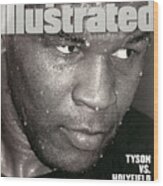 Mike Tyson, Heavyweight Boxing Sports Illustrated Cover Wood Print