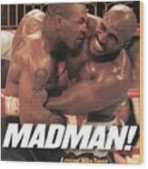 Mike Tyson Vs Evander Holyfield, 1997 Wba Heavyweight Title Sports Illustrated Cover Wood Print