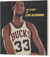 Milwaukee Bucks Lew Alcindor Sports Illustrated Cover Wood Print