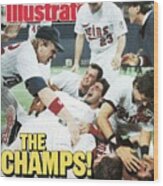 Minnesota Twins Dan Gladden, 1987 World Series Sports Illustrated Cover Wood Print