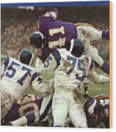 Minnesota Vikings Dave Osborn, 1969 Nfl Conference Sports Illustrated Cover Wood Print