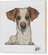 Mireles The Doggie Dog Dog Wood Print