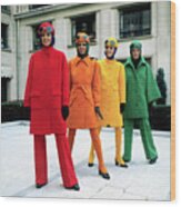 Models Wearing Bright Coats By Guy Wood Print