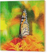 Monarch Butterfly Classic Art Wood Print