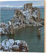 Mono Lake Tufa Towers Sunrise Wood Print