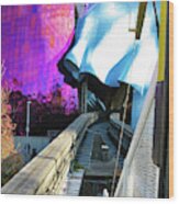 Monorail And Emp, Seattle Wood Print