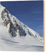Mont Blanc Massif Slope Wood Print
