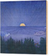 Moon Rise, 1919 Wood Print