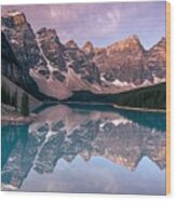 Moraine Lake, Canadian Rockies, Canada Wood Print