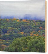 Mount Greylock In The Clouds Wood Print