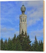 Mount Greylock Tower From Bascom Lodge Wood Print