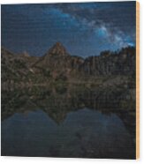 Mountain Lake Wood Print