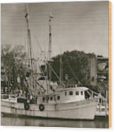 Mrs Judy Too - Shrimp Boat Wood Print