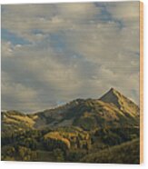 Mt Crested Butte Wood Print