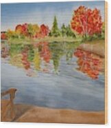 Muskoka Fall Wood Print