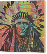 Native American Ii Wood Print
