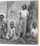 Natives Of The Island Of Reunion, C1890 Wood Print