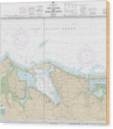 Nautical Chart-12362 Port Jefferson-mount Sinai Harbors Wood Print