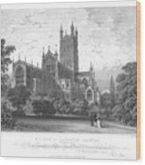 Ne View Of Gloucester Cathedral Wood Print