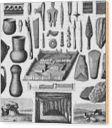 Neolithic Antiquities, 1901 Wood Print