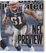 New England Patriots Jerod Mayo, 2011 Nfl Football Preview Sports Illustrated Cover Wood Print