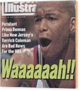 New Jersey Nets Derrick Coleman Sports Illustrated Cover Wood Print