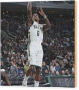 New Orleans Pelicans V Milwaukee Bucks Wood Print