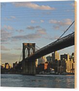 New York - Brooklyn Bridge Wood Print