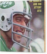 New York Jets Qb Joe Namath Sports Illustrated Cover Wood Print