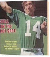 New York Jets Qb Richard Todd... Sports Illustrated Cover Wood Print