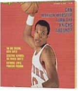 New York Knicks Marvin Webster Sports Illustrated Cover Wood Print