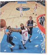 New York Knicks V Dallas Mavericks Wood Print