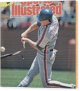 New York Mets Gregg Jeffries... Sports Illustrated Cover Wood Print