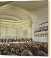 New York Philharmonic At Carnegie Hall Wood Print