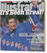 New York Rangers Wayne Gretzky Sports Illustrated Cover Wood Print